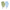 Copper Ion Exfoliating Fingerless Gloves, 2 Pair in green & blue 